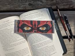 Star Wars Darth Maul Art Bookmark 4 45 On My Etsy Shop Watercolor Bookmarks Art Darth Maul Art