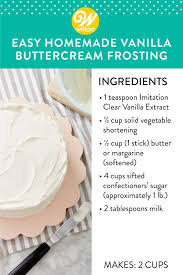 Easy Vanilla Buttercream Frosting Recipe Vanilla Frosting Recipes Frosting Recipes Homemade Vanilla Frosting
