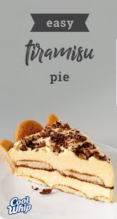 Easy Tiramisu Pie It S Tiramisu And It S An Easy To Make Pie This Delectable Desser Vanilla Wafer Recipe Desserts Easy Tiramisu Recipe Vanilla Wafer Recipe