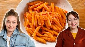 I will give you a pasta recipe with cheese and very good sauce, which is famous as gigi hadid pasta. Can I Make Better Penne Alla Vodka Than Gigi Hadid Tasty Youtube