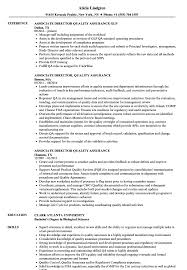 Quality control technician resume example + salaries, writing tips and information. Associate Director Quality Assurance Resume Samples Velvet Jobs