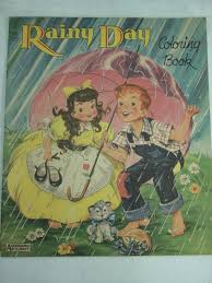 Rainy Day Coloring Book By Saalfield Ebay Vintage Coloring Books Coloring Books Childrens Books Illustrations