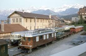 bls spiez werkstatte 1967 eisenbahn lokomotive zug