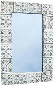 Ceiling Tin Bathroom Or Vanity Mirror By Oldegoodthings On Etsy 225 00