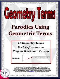 Free homework help and answers :: Geometry Parodies Play On Words Matching Activity Of 20 Math Geometry Terms Math Geometry Math Middle School Geometry