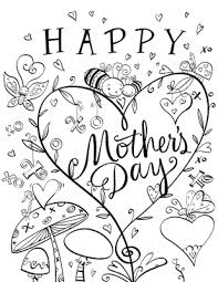 Cute Coloring Page Mother S Day Printable Cards Mothers Day Card Template Mothers Day Coloring Pages Mothers Day Cards