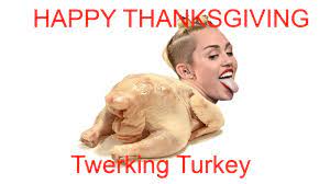 Miley turkey gif