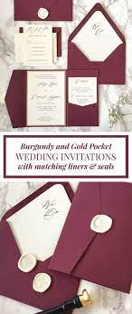 Burgundy And Gold Glitter Pocket Wedding Invitation Burgundy Wedding Invitation G Pocket Wedding Invitations Glitter Wedding Invitations Burgundy Invitations