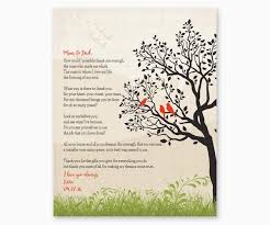 Personalized Gift For Parents Mom Dad Thank You Gift Wall Art Diy Gifts For Mom Mom Poems Parent Gifts