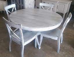 Shabby chic 3 leave extendable solid wood dining table with 6 ivory chairs. 39 Ideas For Farmhouse Dining Table Round Shabby Chic Shabby Chic Kitchen Table Shabby Chic Dining Shabby Chic Dining Room