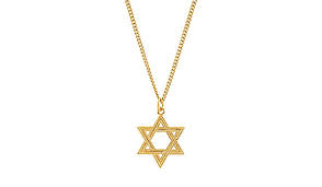 Amazon Com Banvari 24k Gold Plated Star Of David Necklace Banvari Clothing Shoes Jewelry