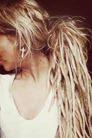 Hair Styles For White Girl Dreads Google Search Blonde Dreads White Girl Dreads Partial Dreads