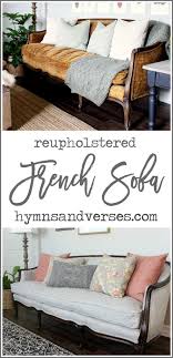 Reupholstered French Sofa Reveal French Vintage Sofa French Sofa Vintage Leather Sofa