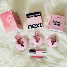 Thank u next bursts opens with juicy notes of sparkling white pear and wild raspberry that soften with a heart of creamy coconut and delicate pink rose petals. Pin On Packaging And Desin