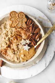 Gingerbread Oatmeal Vegan Gluten Free Veggiekins Blog Recipe Recipes Vegan Desserts Oatmeal Recipes
