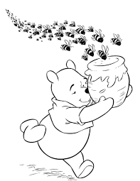 Discover a kingdom of disney coloring pages and fun activities for you to enjoy from hellokids. Online Coloring Pages Coloring Page Winnie The Pooh With Honey Honey Coloring Pages For Kids