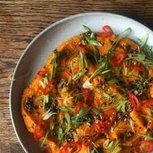 Curried Carrot Mash With Brown Butter And Quick Pickled Chillies Ottolenghi Recipes Recipes Healthy Cooking