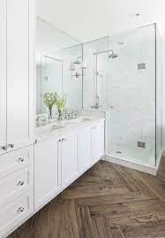 Oak herringbone pattern wood floor design house flooring. Ali Budd Interiors Herringbone Wood Floor Bathroom Remodel Master Bathrooms Remodel