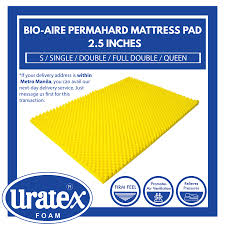 The egg crate mattress topper has a unique layout with bumps and drops to alleviate the human body's strain and encourage your relaxation. Original Uratex Permahard Bio Aire Mattress Pad Egg Crate S Size S Size Double Size Full Double Size Queen Size Foam Bed Uratex Foam On