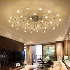 Tvorcheskij Lyustra Potolochnaya Spalnya Gostinaya Sovremennyj Osveshenie Prisposoblen Modern Living Room Lighting Modern Light Fixtures Bedroom Modern Ceiling Light