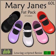 Vfx artist at naughty dog. Second Life Marketplace Duh Mary Janes Fat Pack