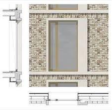 Rendered Section Architektonischeprasentation Brick Architecture Architecture Details Architecture Exterior