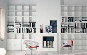 The bottom shelf should match the height of your trim pieces, so if you are using 4 trim, as shown in the plans, set the top of your bottom shelf at 4. Contemporary Built Ins Google Search Built In Bookcase Open Plan Living Room Bookcase