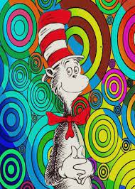 Cat In The Hat Gif Dr Seuss Art Dr Seuss Pictures Painting Trippy