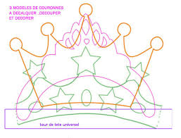 Gabarit Couronne Prince Princesse Pour Epiphanie Et Carnaval A Telecharger Et Imprimer Gratuit Petits Crabichounes Modele Couronne Couronne Des Rois Maternelle Couronne