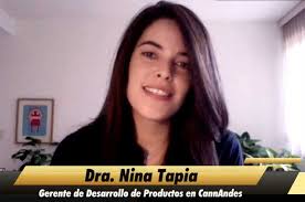 La gerente de Desarrollo de Productos en CannAndes, Nina Tapia, explicó que  el cannabis terapéutico puede aliviar hasta 150 afecciones, según estudios  médicos.