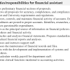 See examples of finance assistant job descriptions from real companies. 1