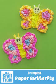 Paper Butterfly Craft The Craft Train This is great fine motor practice for kids. paper butterfly craft the craft train