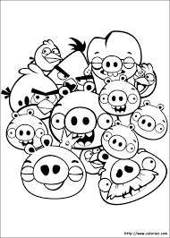 My kids love the angry birds game. Angry Birds 25047 Cartoons Printable Coloring Pages