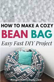 The Easiest Diy Bean Bag Chair Tutorial Learn To Create Beautiful Things Diy Bean Bag Diy Bean Bag Chair Bean Bag Chair