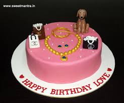 Birthday Cake For Wife Images Jewellery And Shopping Theme Customized Designer Fondant Cake For Wife S Birthday By Sweet Mantra Customized 3d Cakes Design Cake Cake Branding Cake Delivery
