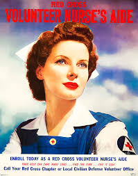 The Red Cross Nurse Kids T-Shirt by Roy Branson