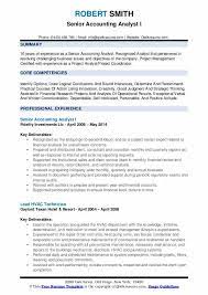 Their duties include assuming a leadership role to guide accounting personnel in daily tasks. Senior Accounting Analyst Resume Samples Qwikresume