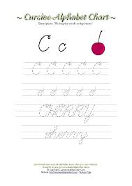 Pull the pencil toward your left elbow when you write. Cursive Alphabet Charts For Kids Free Printable Cursive Letters Writing Charts To Print In Pdf Cursive Alphabet Chart Com