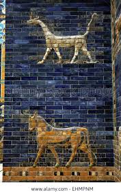 Stock Photo Dragon And Aurochs Glazed Tiles From The Ishtar Gate Of Babylon About 575 Bc Pergamon Museum Ancient Babylon Ancient Mesopotamia Ancient Art