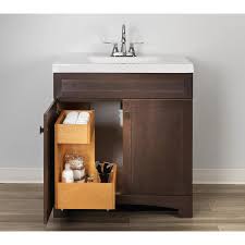 style selections vanity storage natural