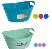 Oval Plastic Tub w/ Handles
