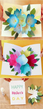 3d Birthday Card Template Free Printable Pop Up Flowers Diy Printable Mother S Day Card Diy Pop Up Cards Pop Up Flower Cards Pop Up Card Templates