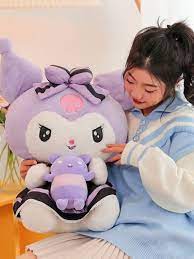 Big Siez 100cm Sanrio Kuromi Cute Plush Toy Kawaii Kuromi Doll Filled With  Plush Pillow Room Decoration Toy Birthday Gift New - AliExpress