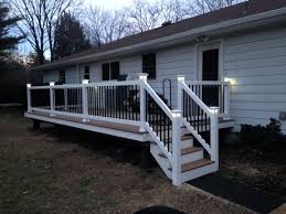 See full list on homedepot.com White Vinyl Rail Kit With Black Round Aluminum Spindles Starting Out At Only 12 A Ft Railing Kits Includes To Vinyl Railing Vinyl Deck Railing Decks Backyard