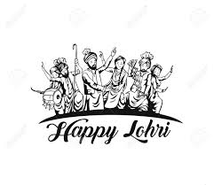 Happy Lohri Holiday Festival Of Punjab India Royalty Free Cliparts Vectors And Stock Illustration Image 116126430 Makki de roti te sarson da saag, suraj diyaan kirna, khushiyaan di bahaar, nachde ne saare te vich baldi aag, dhol di. happy lohri holiday festival of punjab india