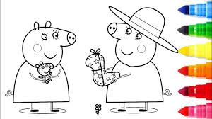 Peppa pig show revolves around peppa, an anthropomorphic female. Peppa Pig Mummy Coloring Pages From The Thousand Images On The Net About Peppa Pig Mummy Peppa Pig Coloring Pages Peppa Pig Colouring Cartoon Coloring Pages