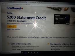Earn 65,000 points after you spend $2,000 on purchases in the first three months of account opening ($99 annual fee). Eligible Promotion 200 Credit On Credit Card St Page 2 The Southwest Airlines Community