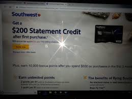 Turn your online shopping into more points today. Eligible Promotion 200 Credit On Credit Card St The Southwest Airlines Community