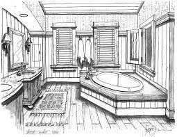 Bathroom Design Bathroom Ideas Interior Design Drawing Perspective Drawin Perspective Drawing Architecture Interior Design Drawings Interior Design Sketches