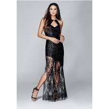 Guess By Marciano Ravi Sequin Lace Gown 248 Liked On Polyvore Featuring Dresses Gowns Jet Lace Evening Dresses Cocktail Dress Lace Sequin Cocktail Dress